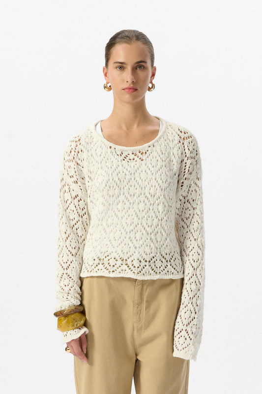 Achat Pull P-DARCY MIDDLE WHITE