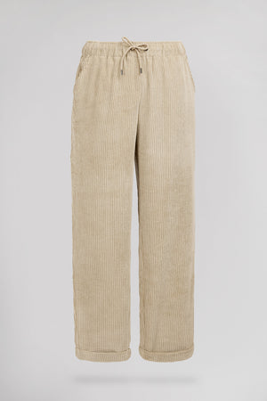 Pantalon TEDDY VELOURS JR BEIGE CLAIR