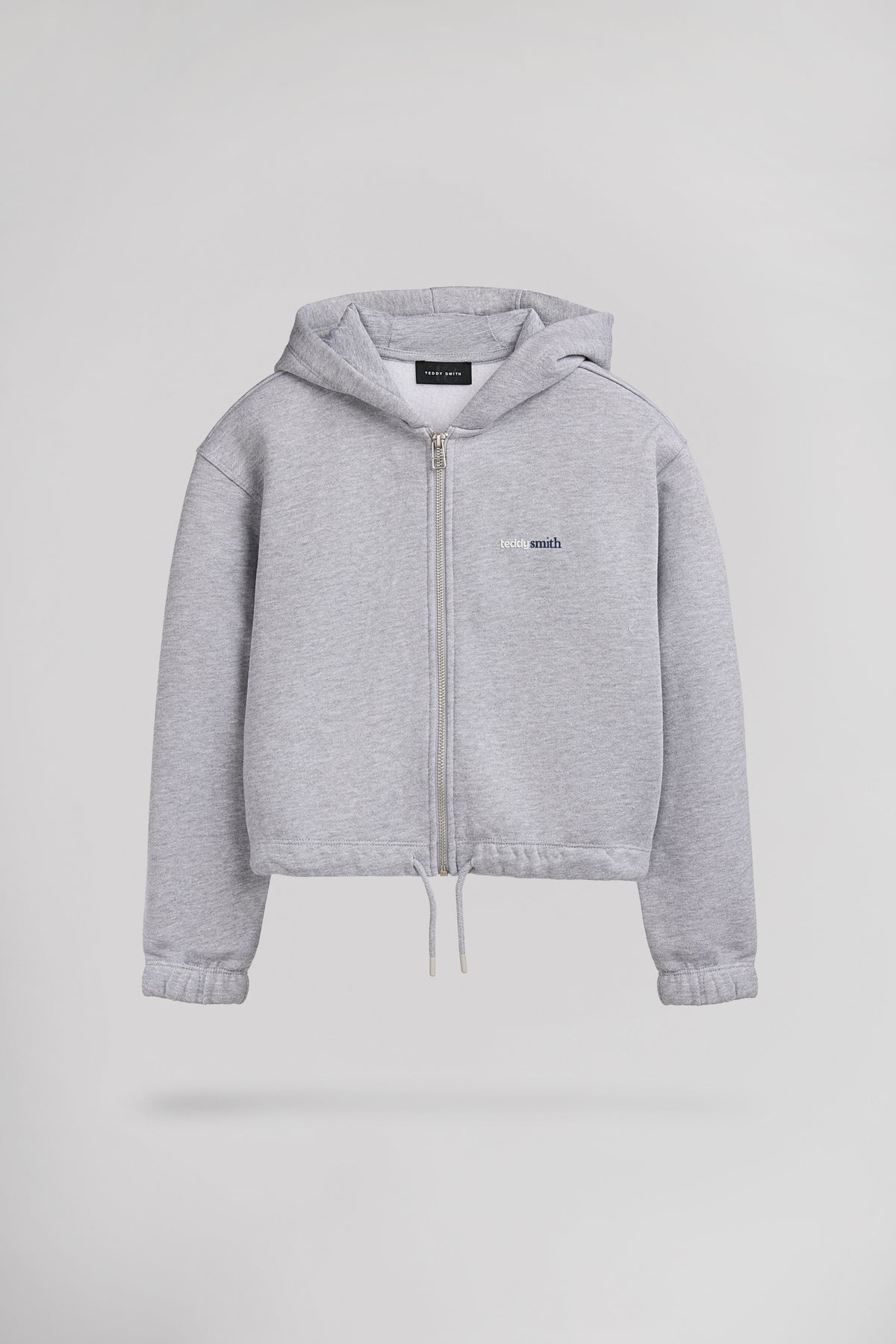 AMI PARIS - Sweatshirt Hoodie Unisexe Ami de Coeur Coton Bio Gris Chiné AMI PARIS - Sweatshirt Hoodie Unisexe Ami de Coeur Coton Bio Gris Chiné