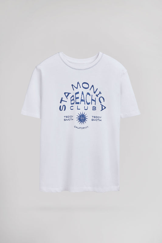 Achat T-shirt T-SANTA MC JR BLANC