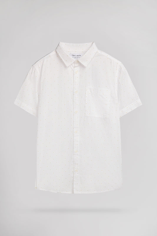 Achat Chemise C-FLORAL MC JR BLANC