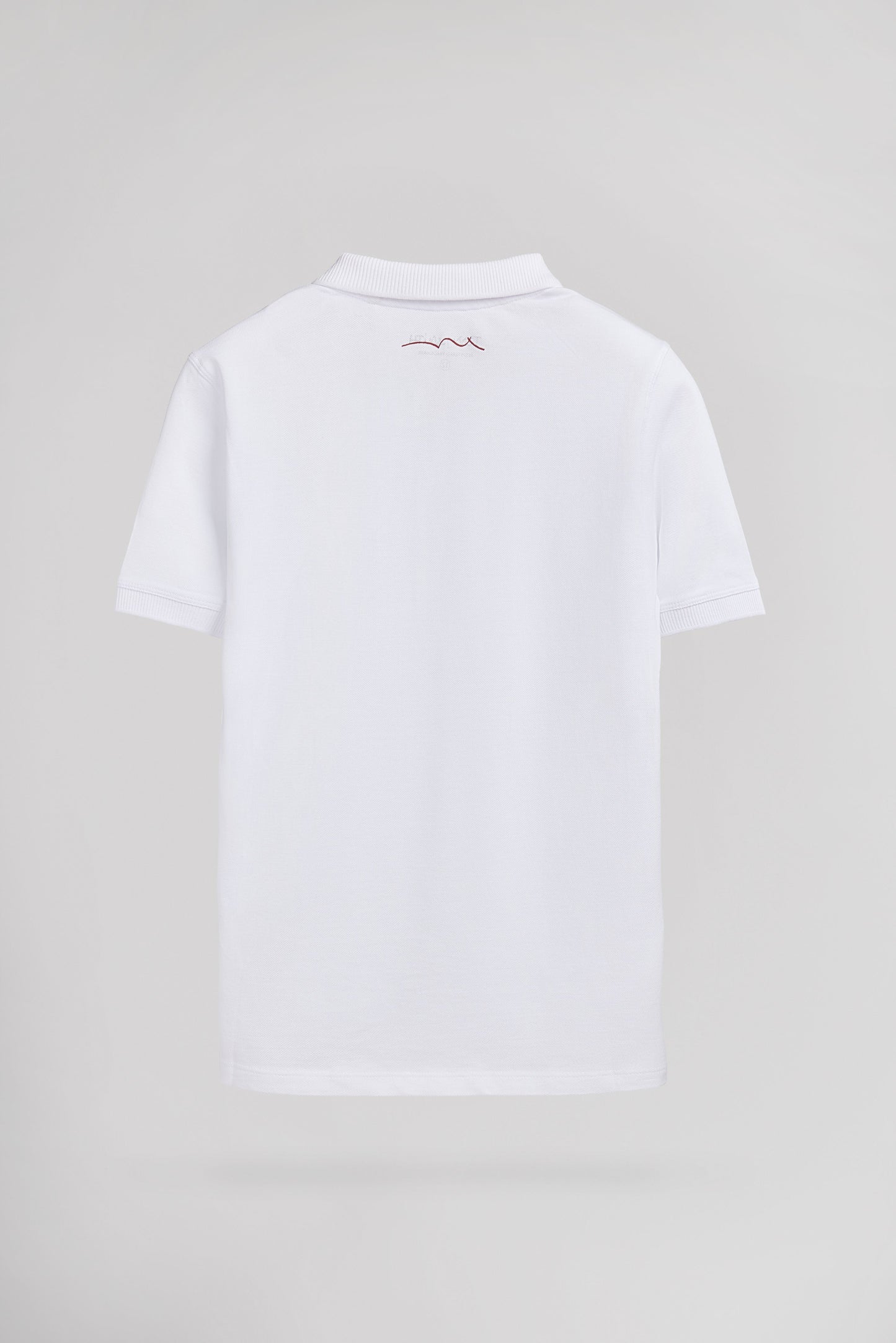 Polo P-LABEL MC JR BLANC
