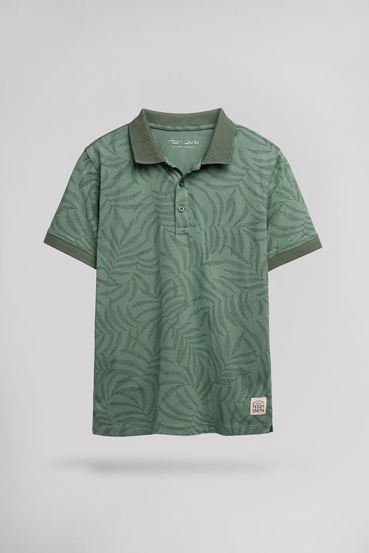 Achat Polo P-FEUILLAGE MC JR ICEBERG GREEN