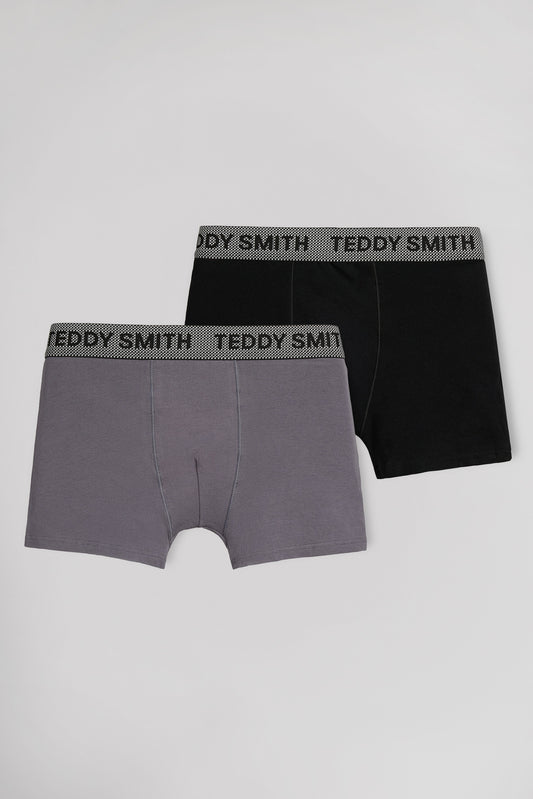 Achat Lot de 2 boxers NOIR/ANTHRACITE
