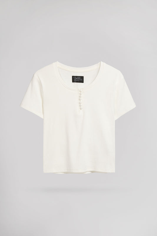 Achat T-shirt T-LOL MC MIDDLE WHITE - Teddy Smith