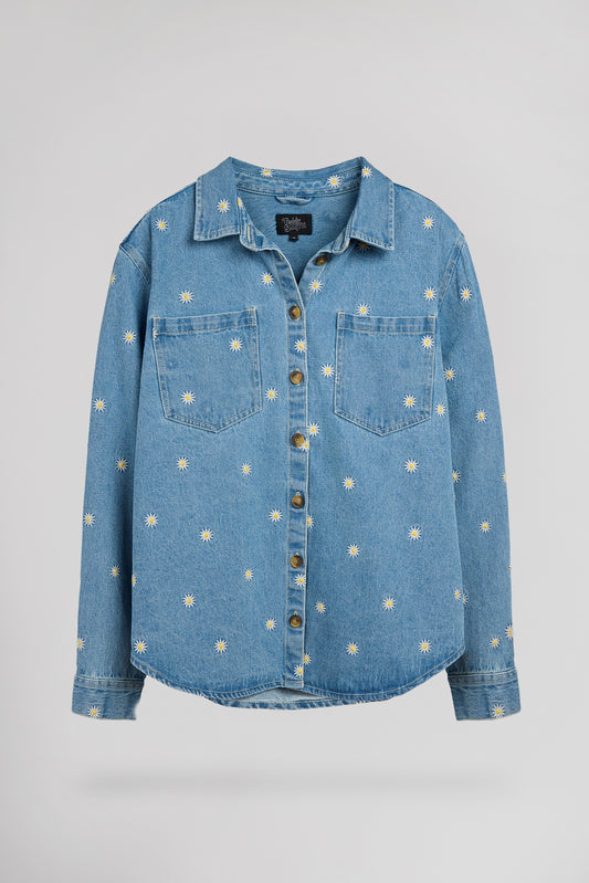 Achat Chemise C-FLOWER ML FRIPP / INDIGO CLAIR