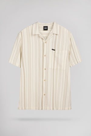 Chemise C-VALERIO MC BEIGE DUNE