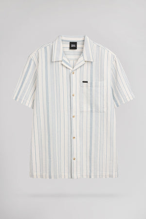 Chemise C-VALERIO MC BLEU GRIS