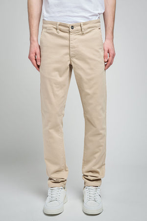 Pantalon chino slim PALLAS CHINO SWEAT DYED BEIGE
