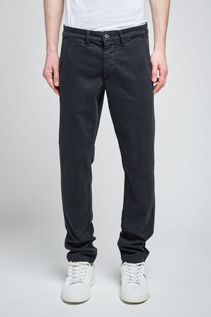 Pantalon chino coupe slim PALLAS CHINO SWEAT DYED DARK NAVY