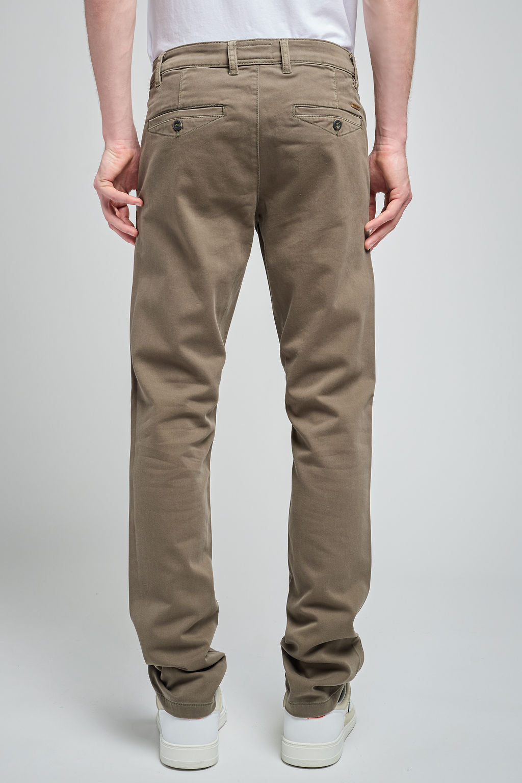 Pantalon chino slim PALLAS CHINO SWEAT DYED TURBULENCE KAKI