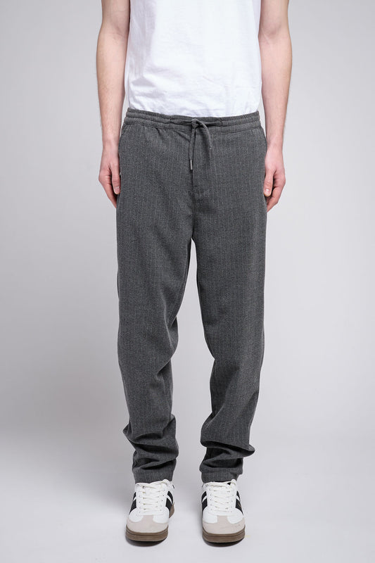 Achat Pantalon flanelle slim PYWAN 2 FLANELL GREY STRIPES