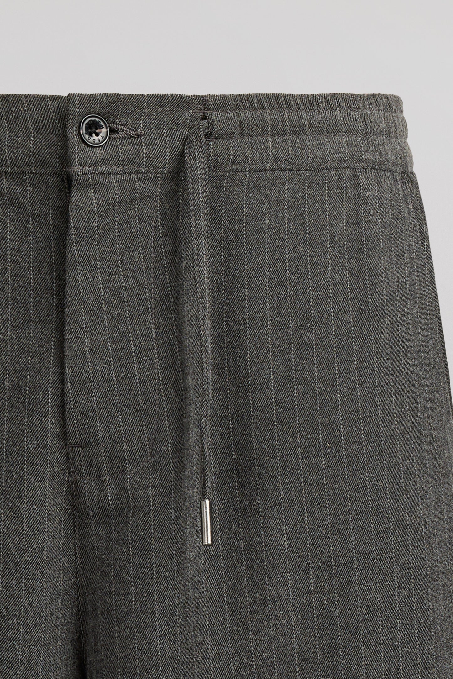 Pantalon flanelle slim PYWAN 2 FLANELL GREY STRIPES