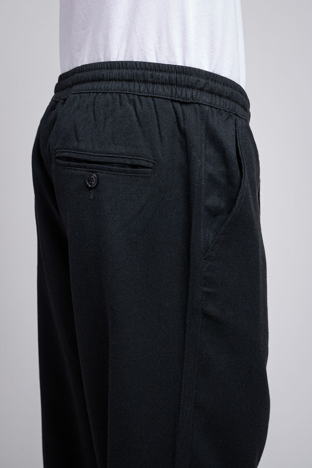 Pantalon flanelle slim PYWAN 2 FLANELLE NOIR