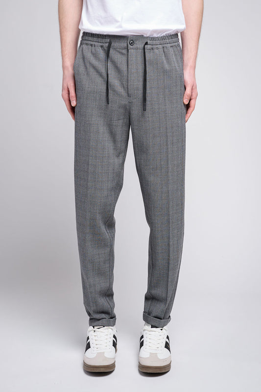 Achat Pantalon slim PYWAN 2 CHECK DARK GREY CHECK