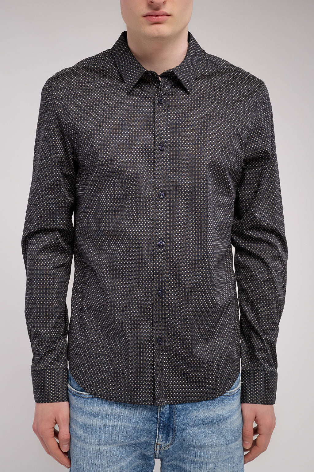 Chemise col français CARTON ML STRET DARK NAVY