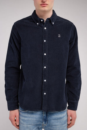 Chemise col classique C-ELTON ML TOTAL NAVY - Teddy Smith