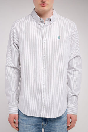 Chemise col français C-STANLEY ML OLIVE