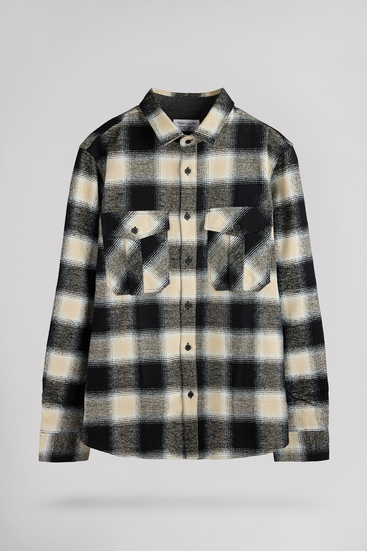 Chemise à carreaux C-PEAK ML NOIR