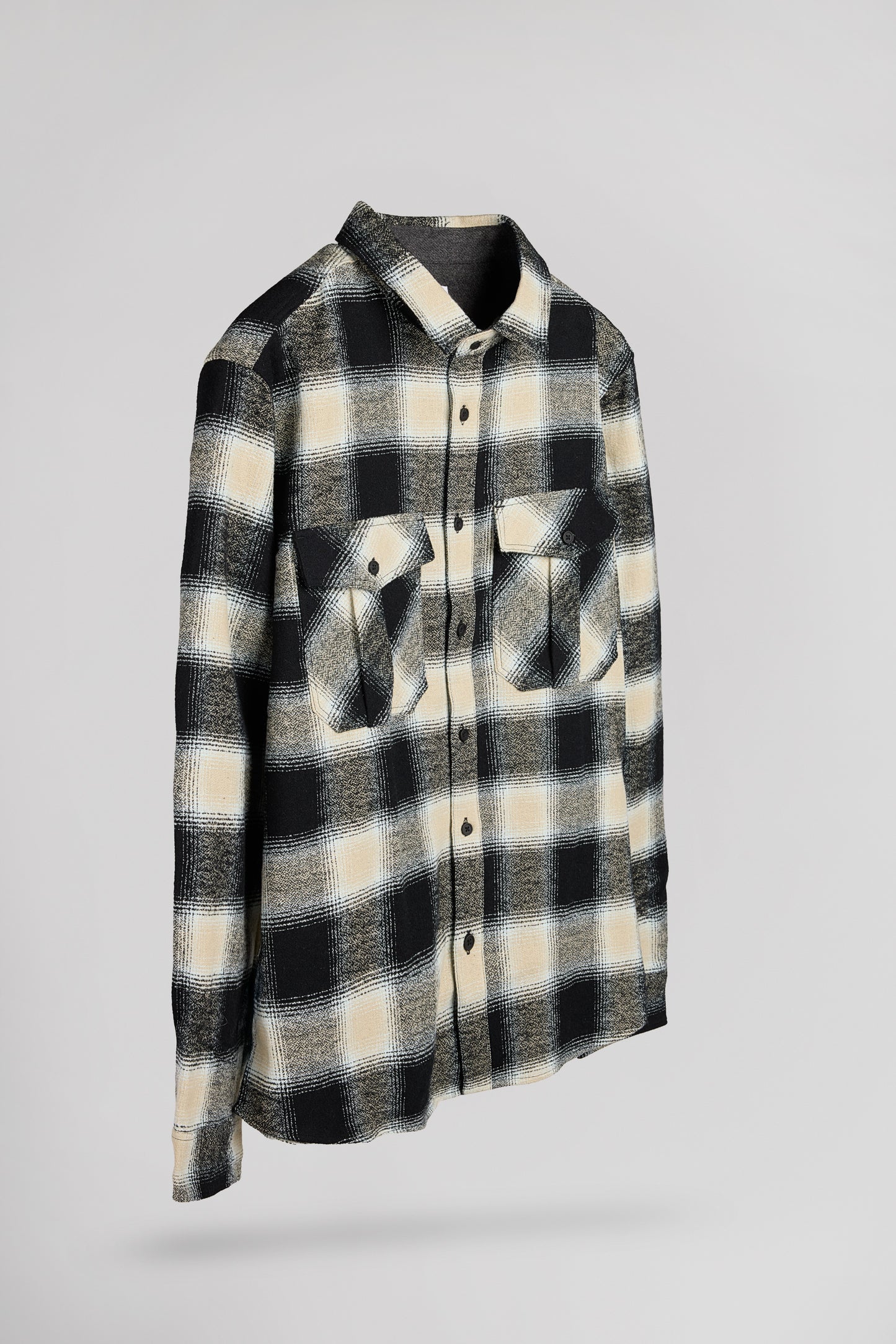 Chemise à carreaux C-PEAK ML NOIR