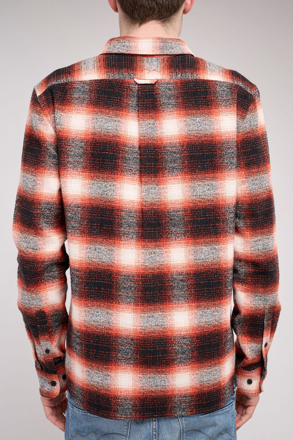 Chemise à carreaux C-PEAK ML DUSK ORANGE
