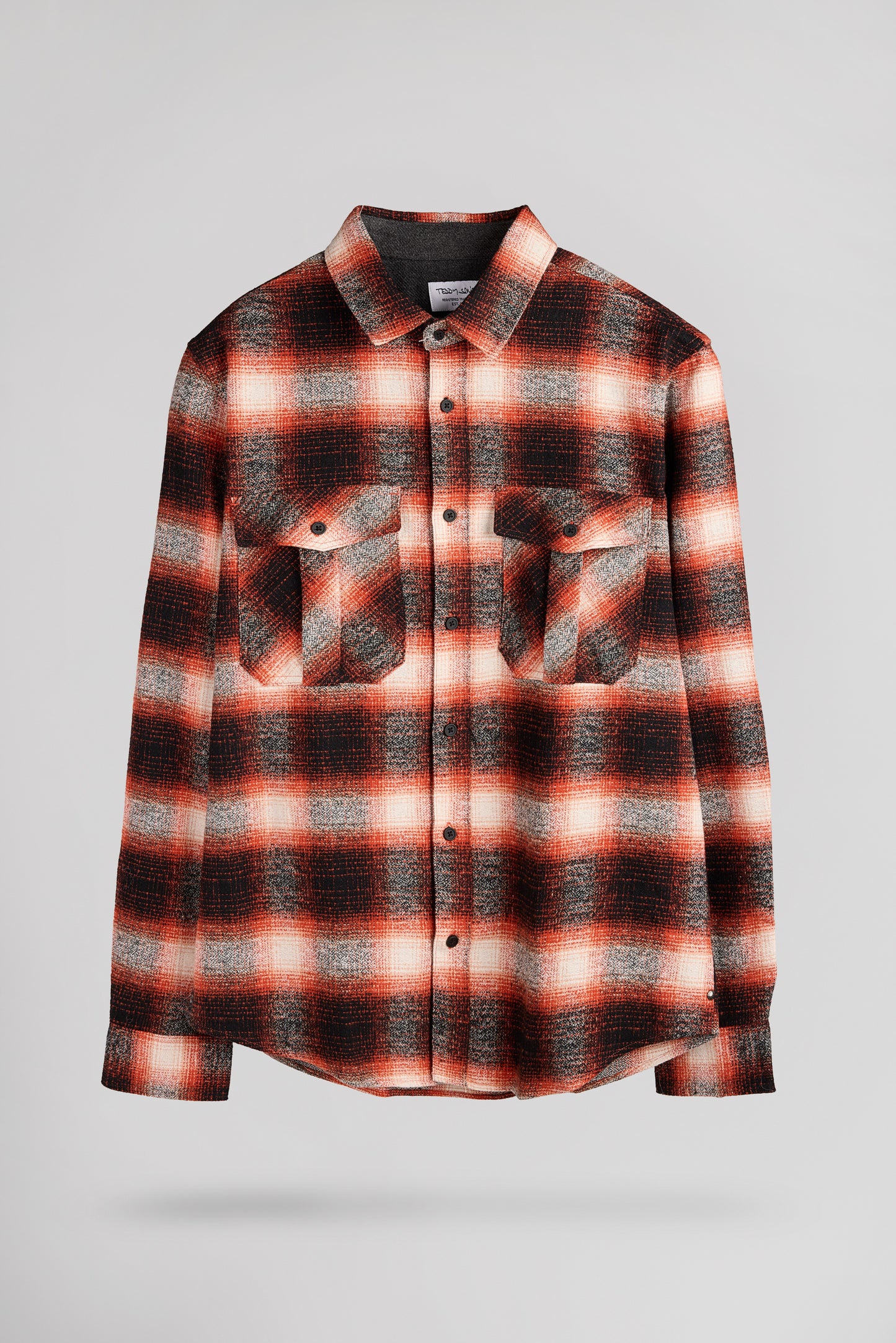 Chemise à carreaux C-PEAK ML DUSK ORANGE