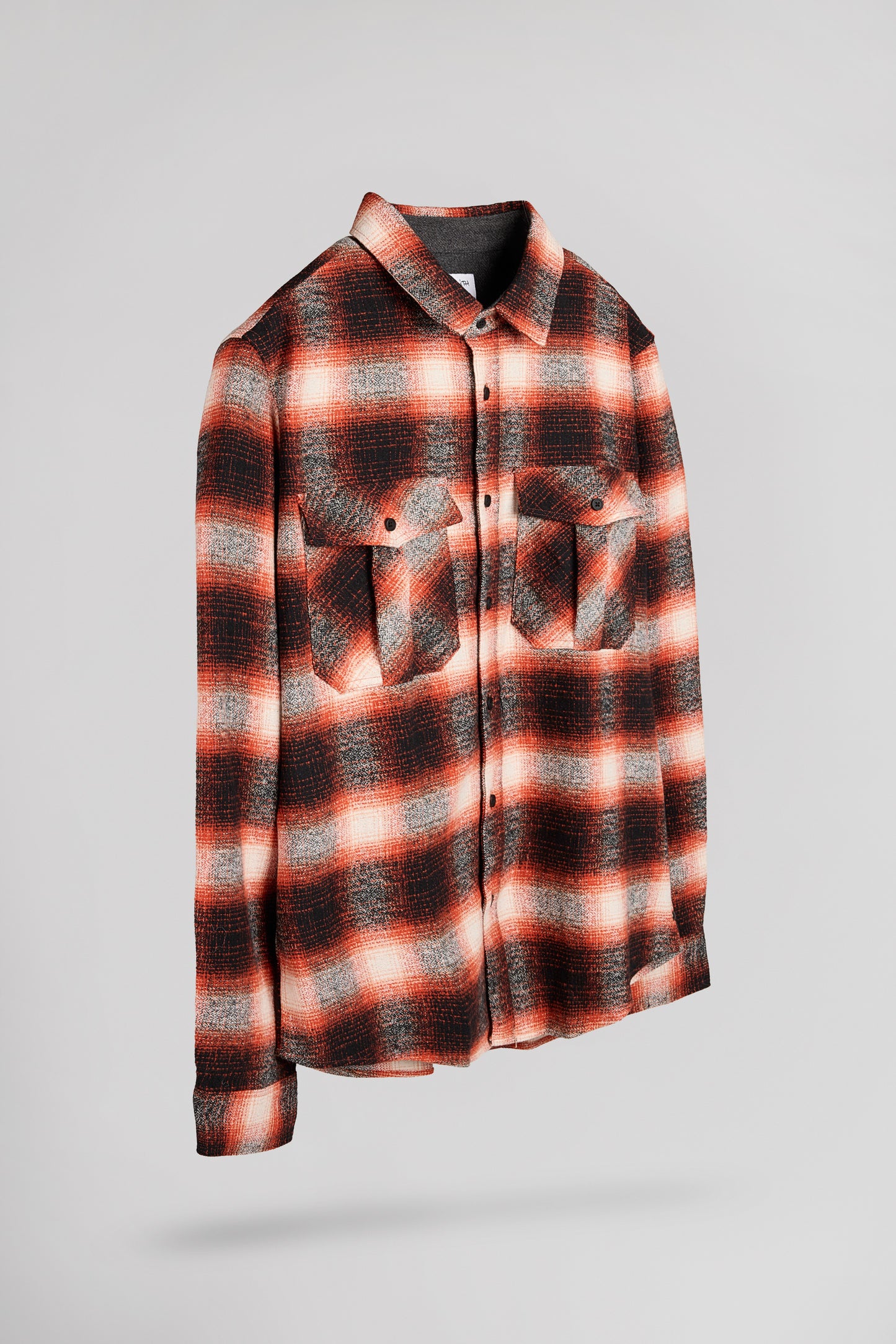 Chemise à carreaux C-PEAK ML DUSK ORANGE
