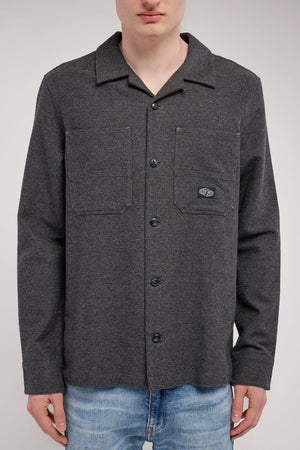 Chemise C-LARY ML MELANGE BLACK