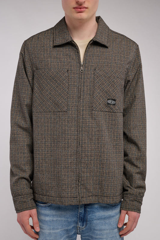 Achat Surchemise col français C-SIMON ML NOISETTE