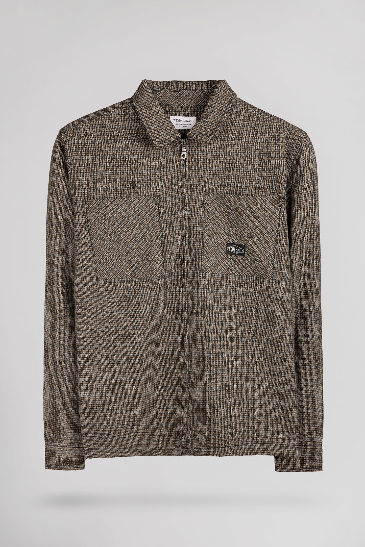 Surchemise col français C-SIMON ML NOISETTE