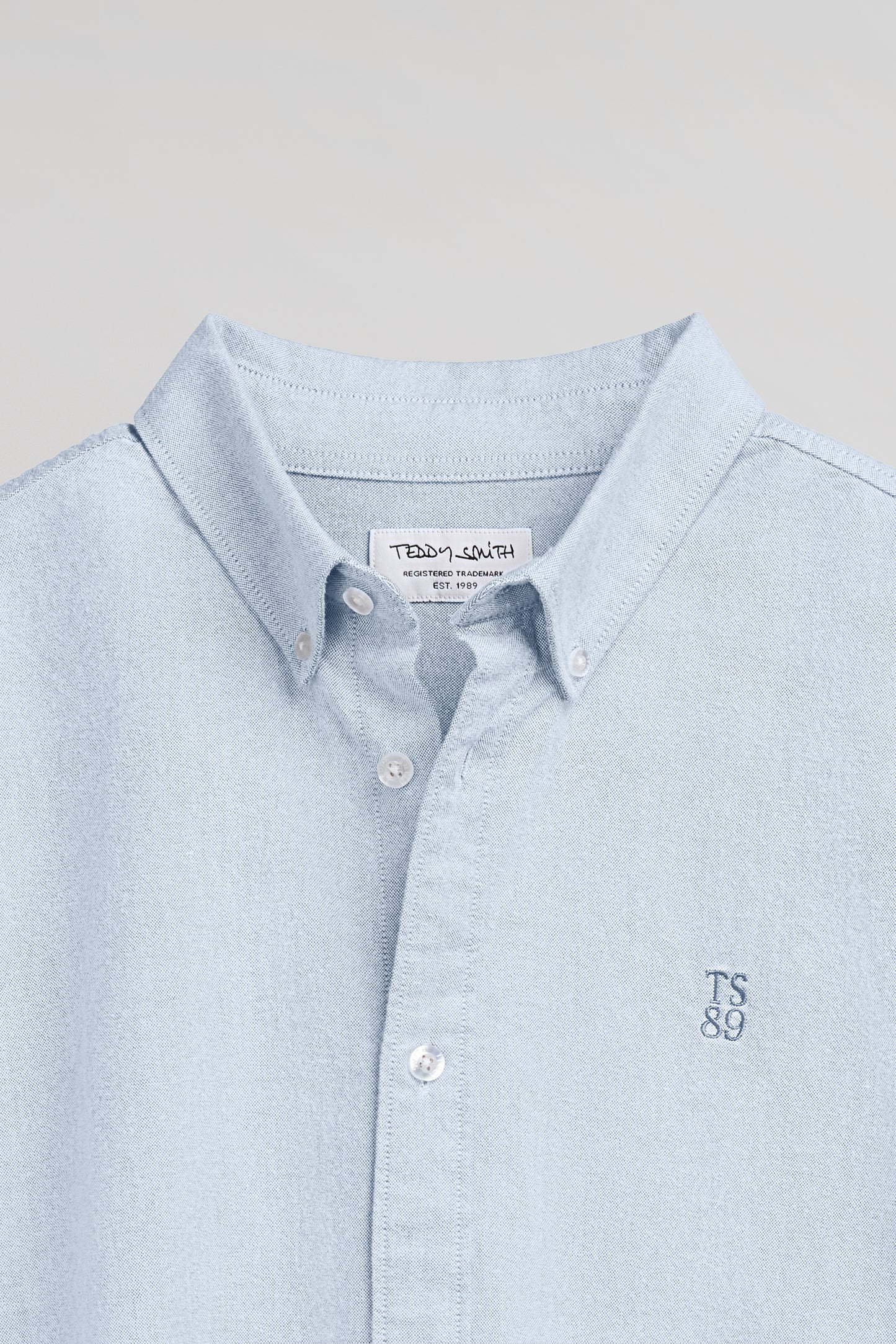 Chemise Oxford col français C-STAN ML PASTEL BLUE