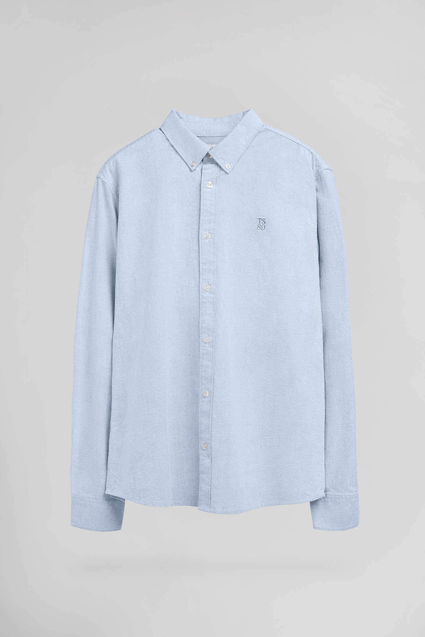 Chemise Oxford col français C-STAN ML PASTEL BLUE
