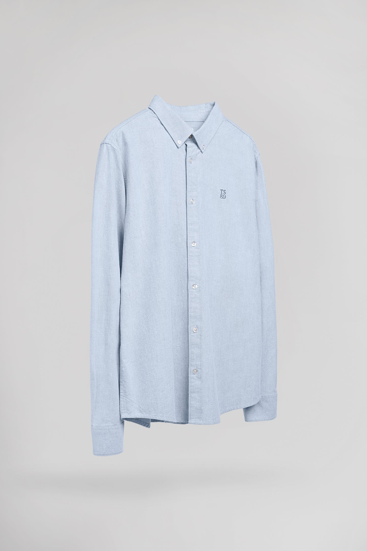Chemise Oxford col français C-STAN ML PASTEL BLUE