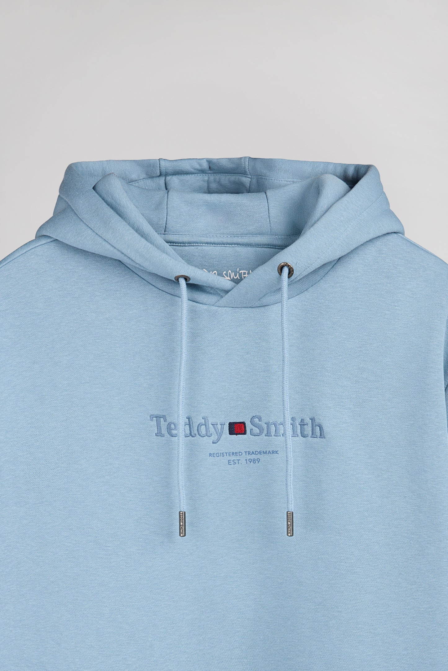 Sweat à capuche S-JIM HOODY BLEU GRIS