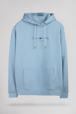 Sweat à capuche S-JIM HOODY BLEU GRIS