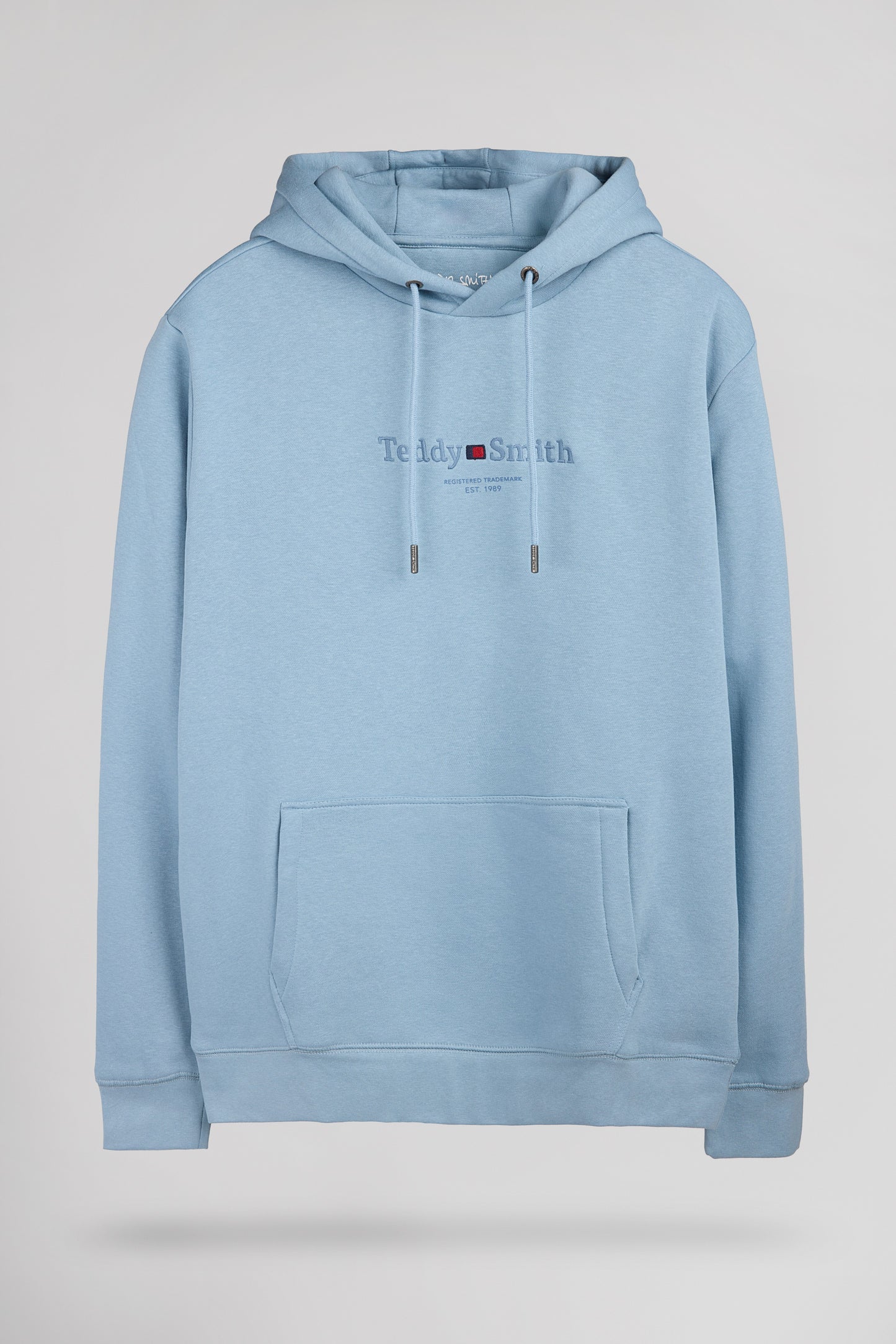 Sweat à capuche S-JIM HOODY BLEU GRIS