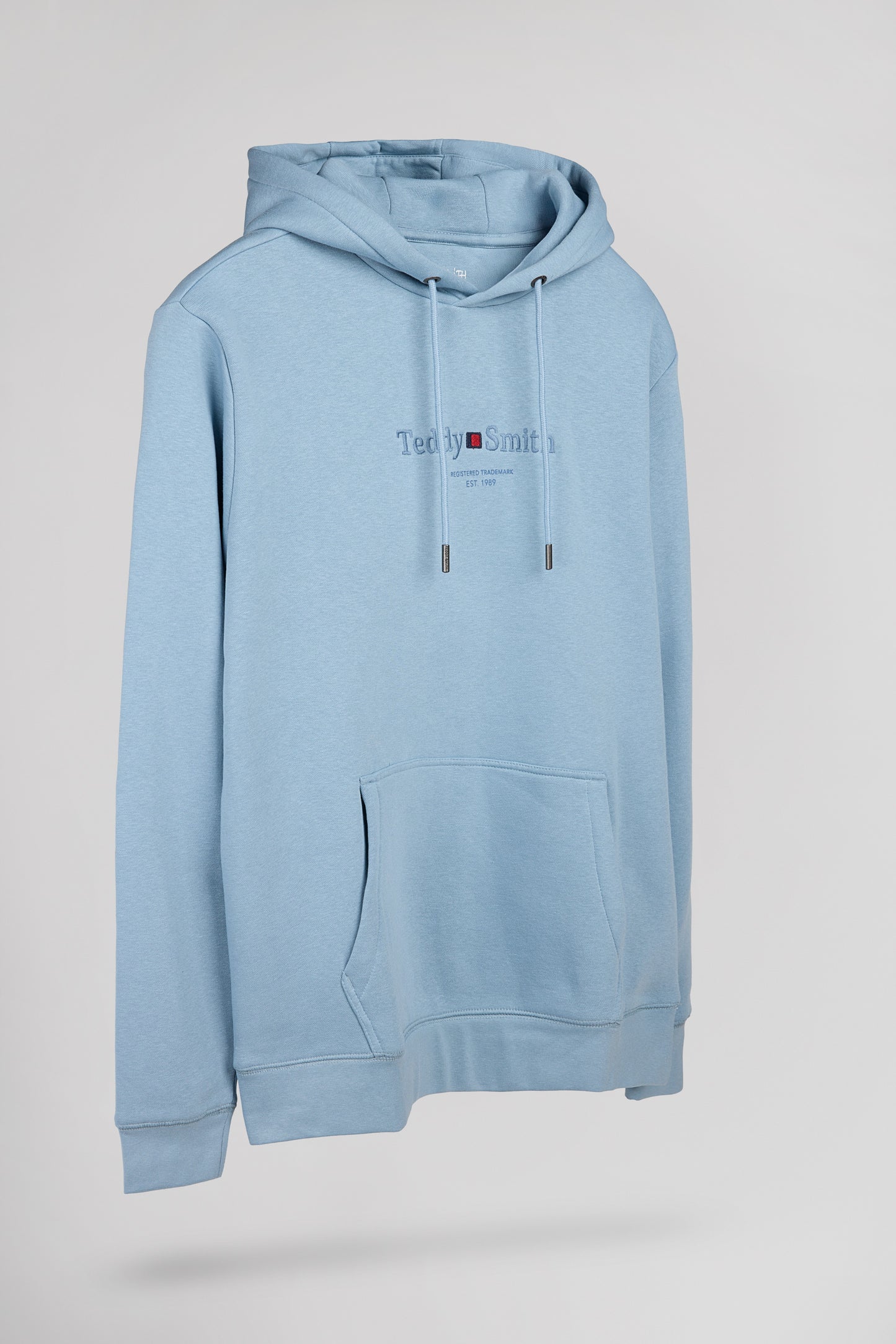 Sweat à capuche S-JIM HOODY BLEU GRIS