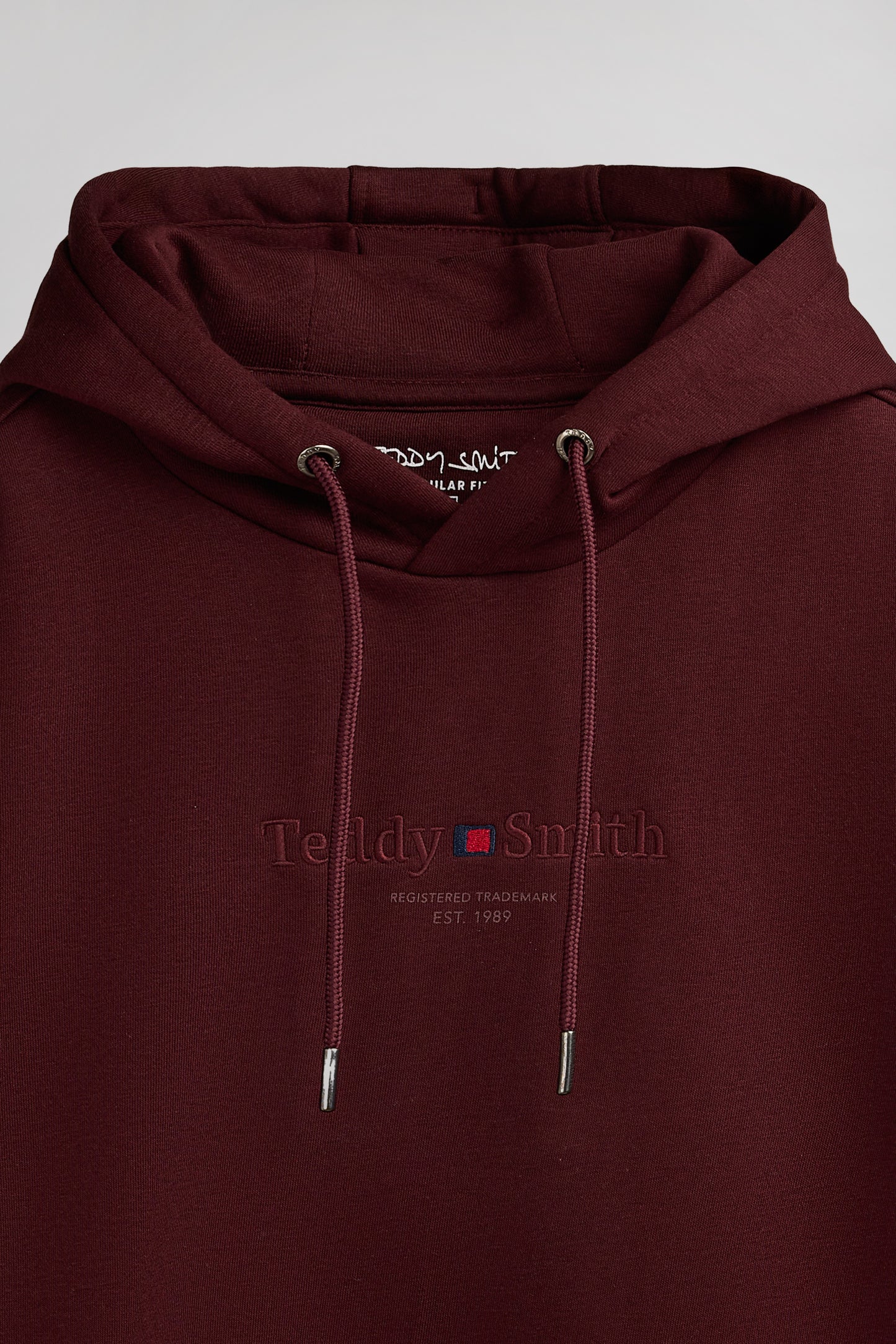 Sweat à capuche S-JIM HOODY BORDEAUX FONCE