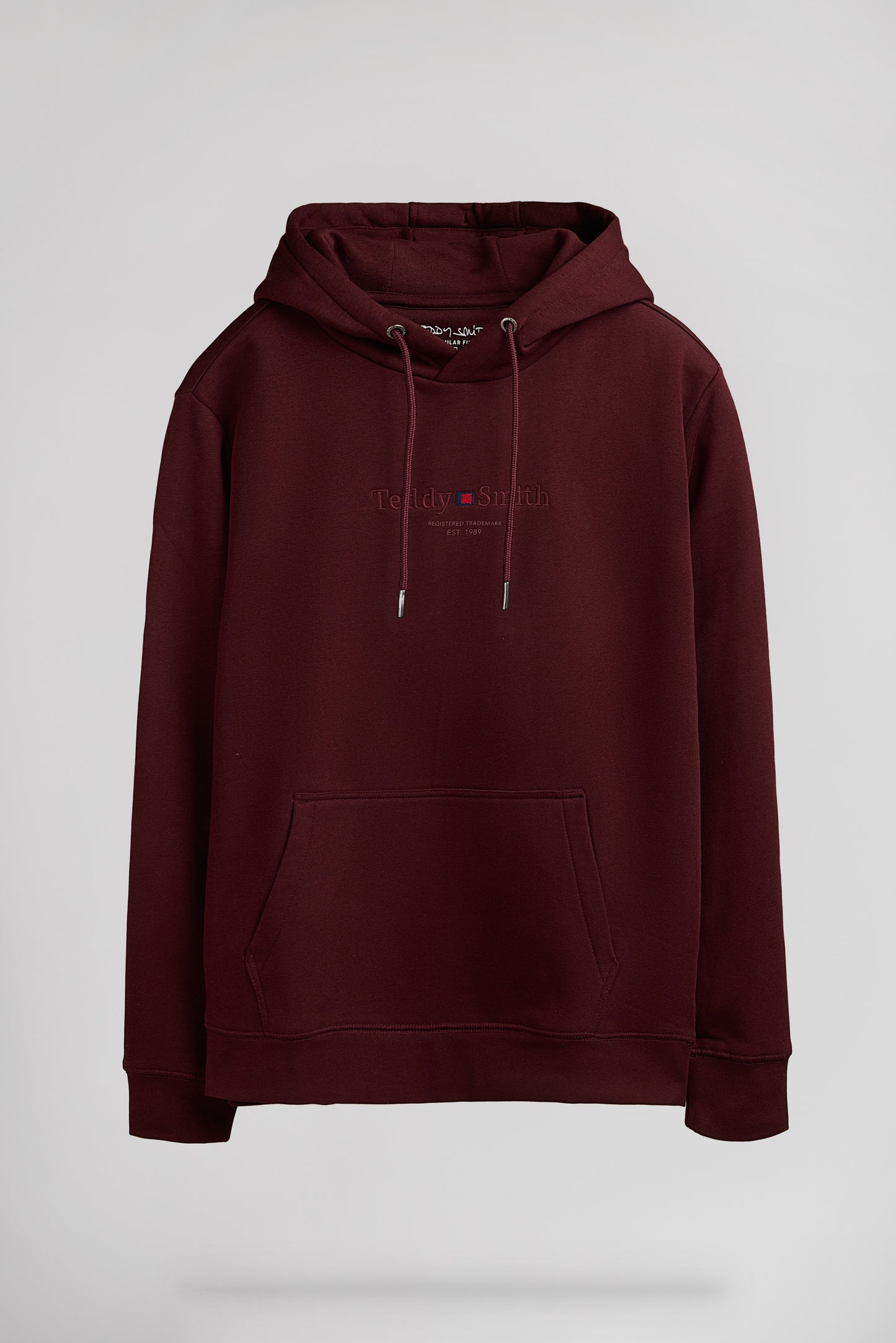 Sweat à capuche S-JIM HOODY BORDEAUX FONCE