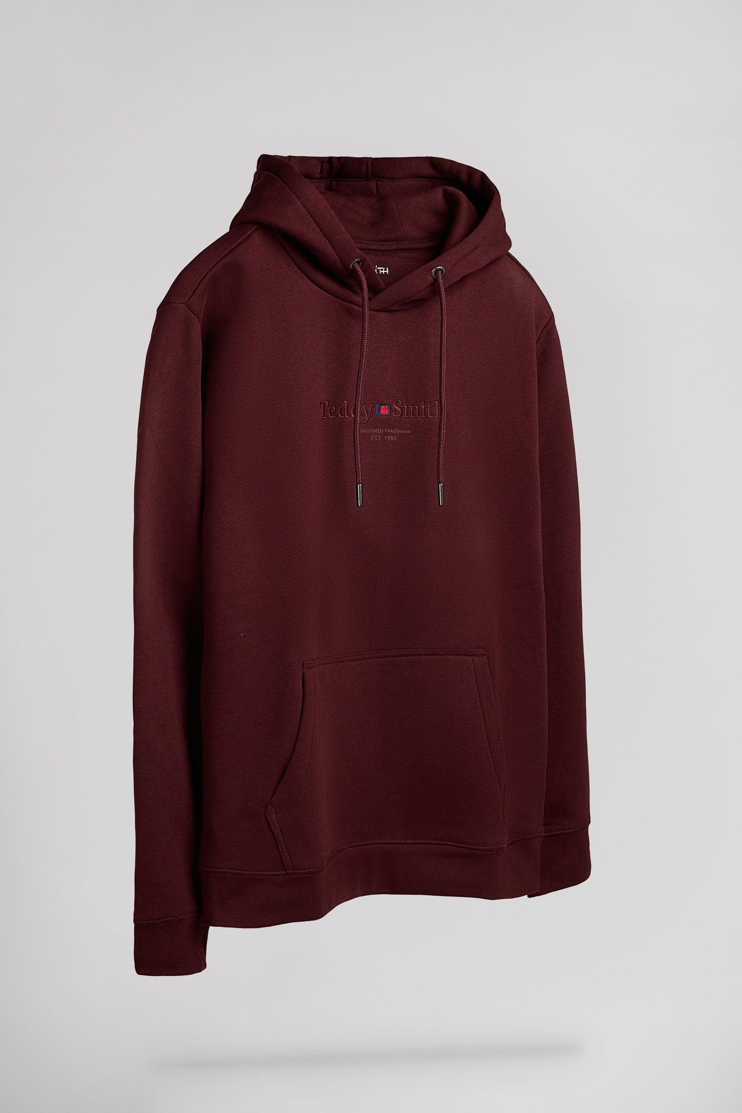 Sweat à capuche S-JIM HOODY BORDEAUX FONCE