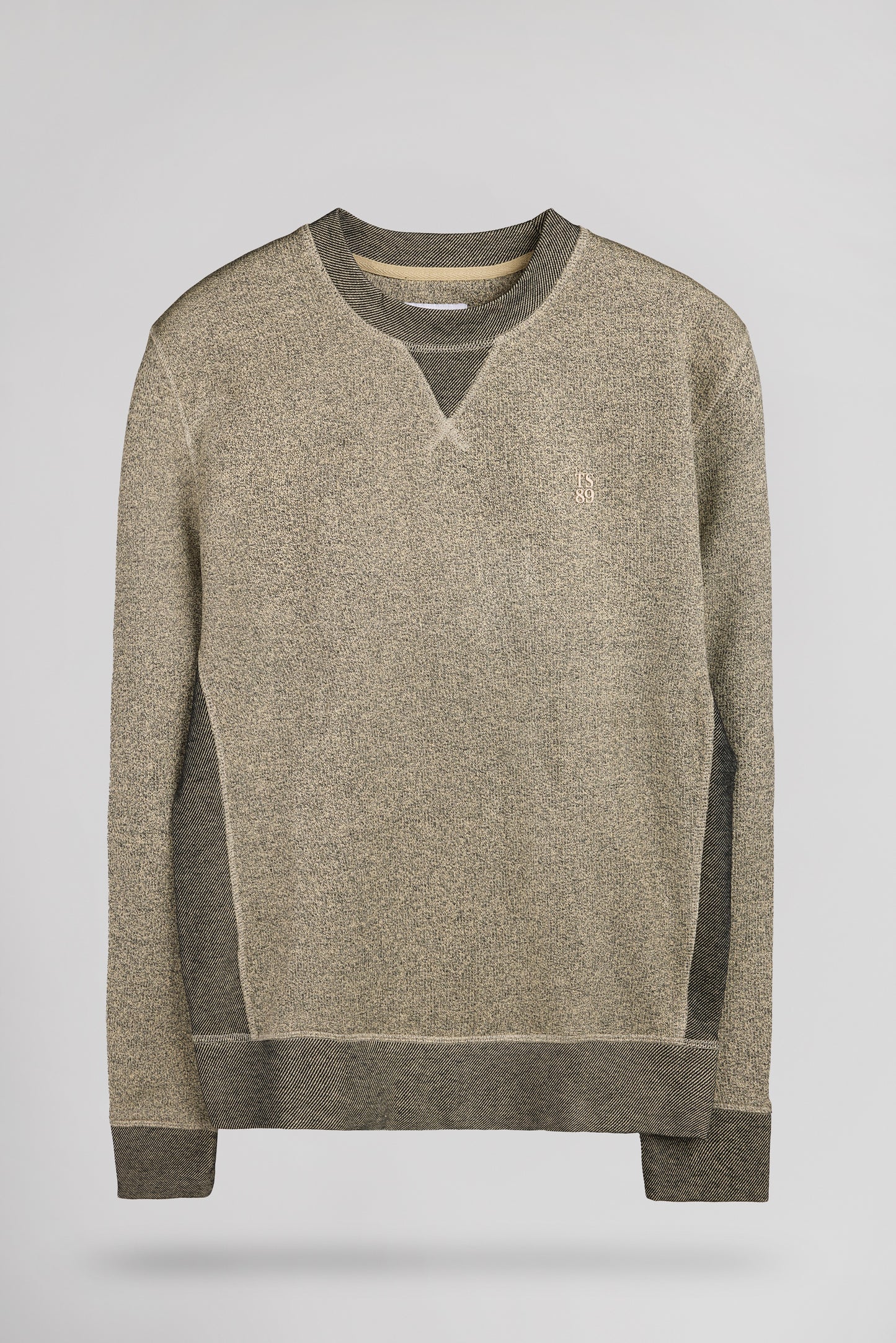 Sweat loose col rond S-YANIS RC BEIGE CHINE