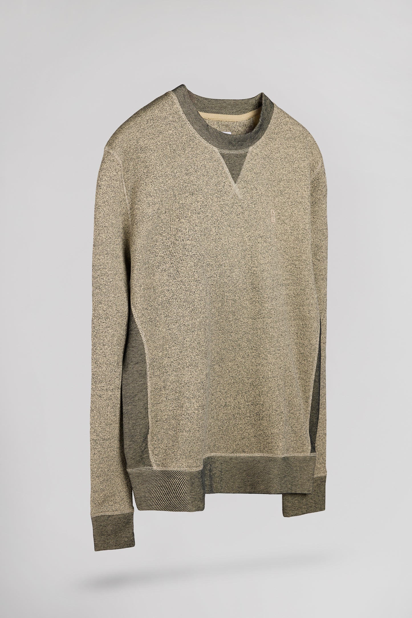 Sweat loose col rond S-YANIS RC BEIGE CHINE