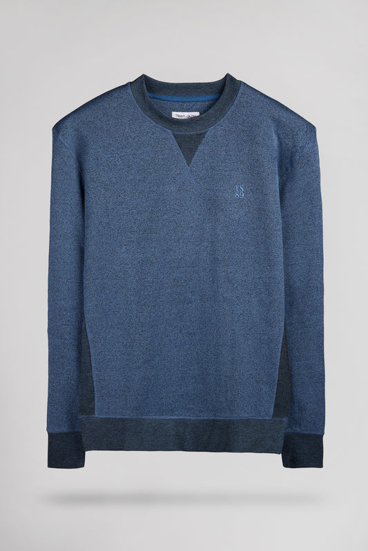 Achat Sweat loose col rond S-YANIS RC FADED INDIGO CHINE