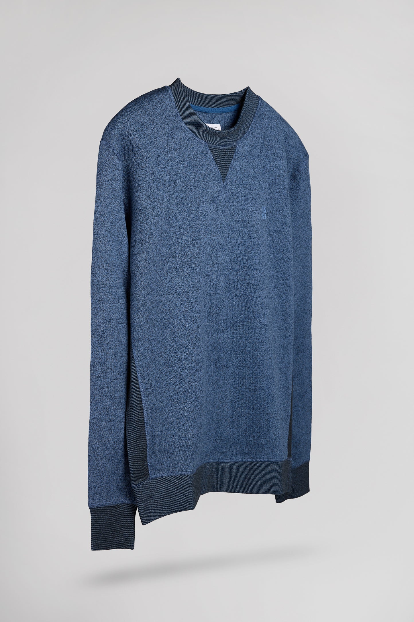 Sweat loose col rond S-YANIS RC FADED INDIGO CHINE