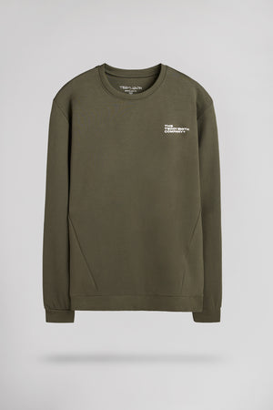 Sweat col rond S-COMPANY RC DEEP KAKI