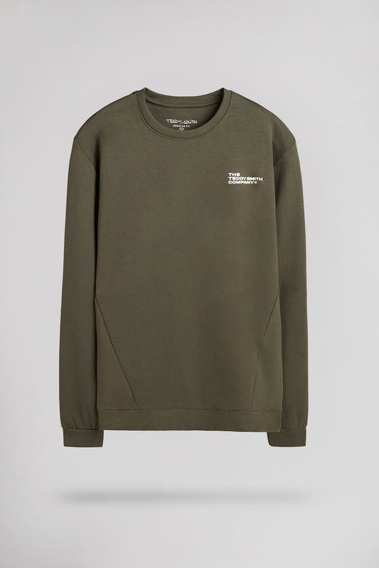 Achat Sweat col rond S-COMPANY RC DEEP KAKI