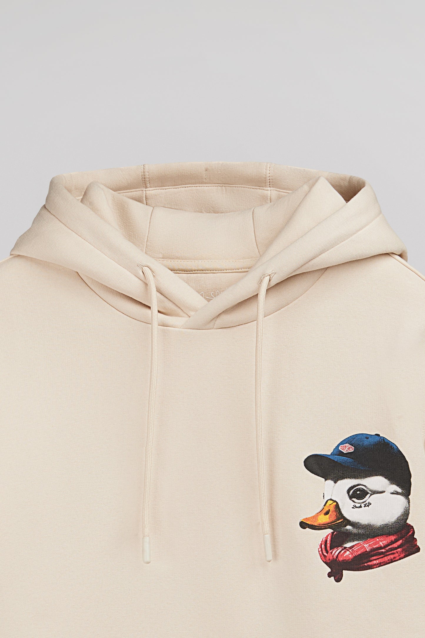 Sweat à capuche S-DUCK HOODY CREAM