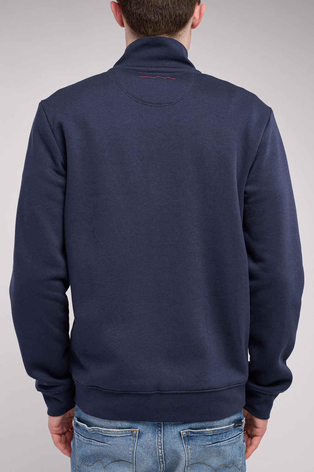 Gilet sweat zippé col montant G-NARKUS ZIP TOTAL NAVY