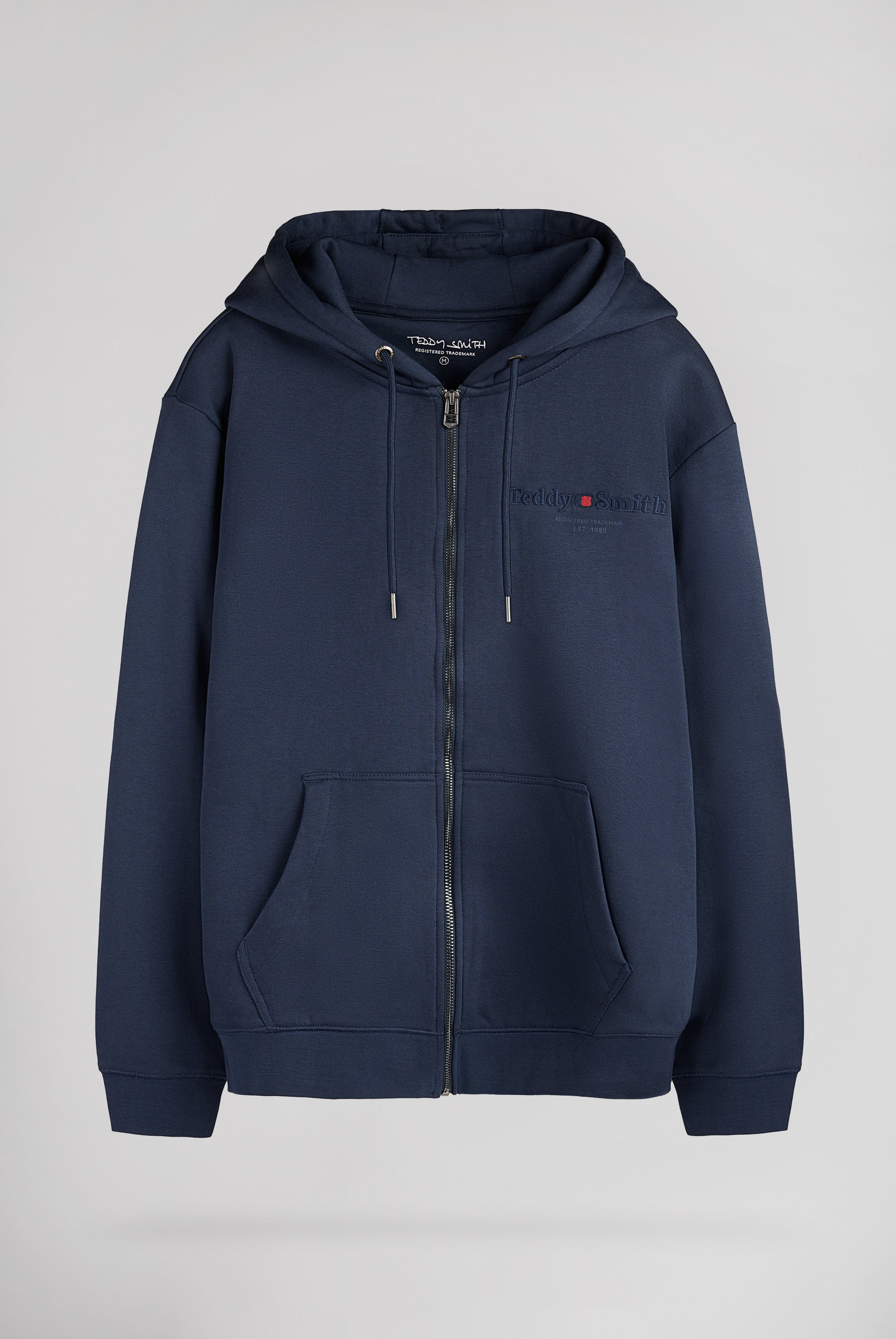 Gilet sweat sherpa zippé à capuche GICLASS JIM HZ TOTAL NAVY