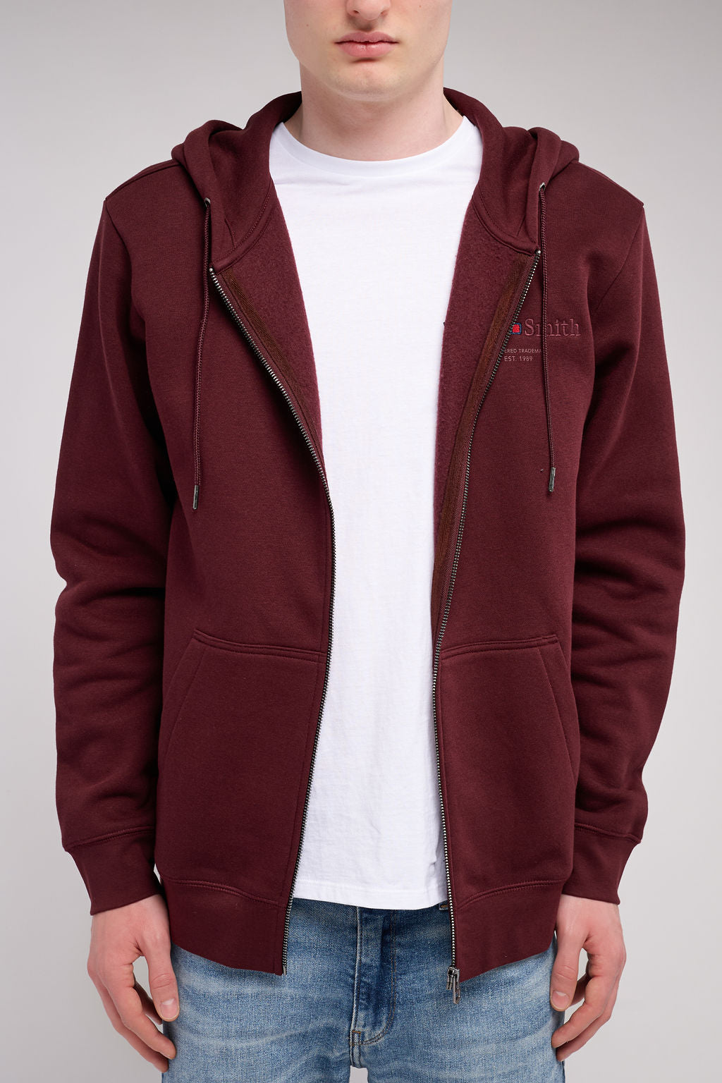 Gilet à capuche GICLASS JIM HZ BORDEAUX FONCE